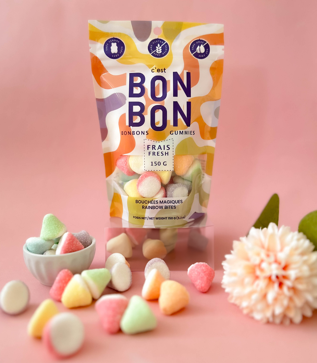 Rainbow Bites Gummy Candies | La boîte à bonbons