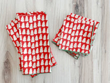 Load image into Gallery viewer, Tiny Snowmen Cloth Napkins (Set of 4) | Dot and Army