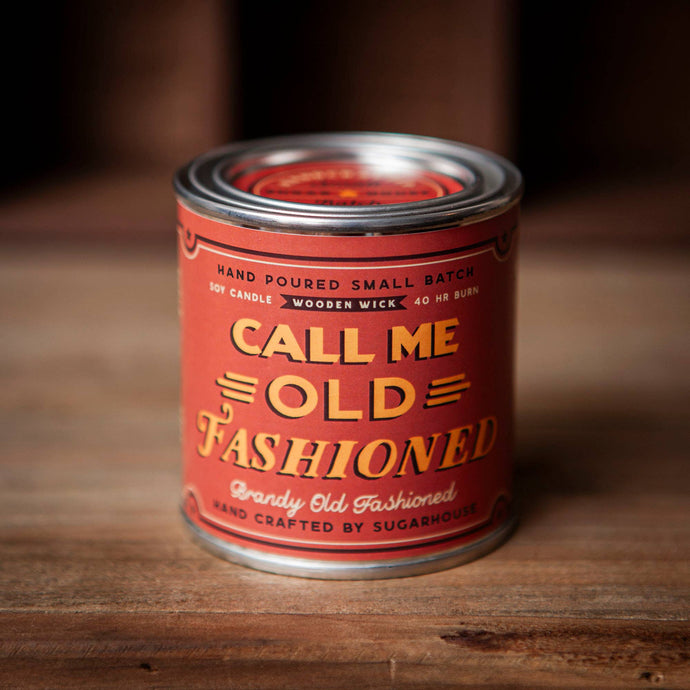 Call Me Old Fashioned Soy Candle with Wooden Wick | Sugarhouse Leather