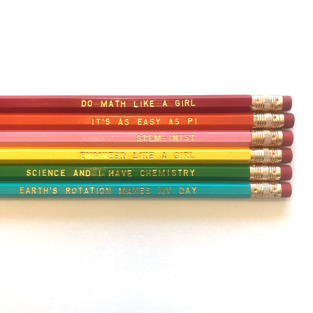 Girls in STEM Pencil Pack | Slightly Stationery