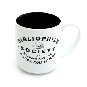 Bibliophile Mug Society of Reading Addicts & Book Collectors | Lenny Mud