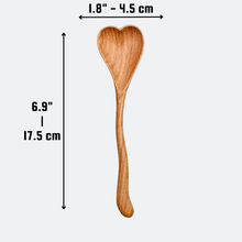 Load image into Gallery viewer, Wiggly Heart-Shaped Wooden Spoon | 194 Craft House