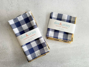 Gingham Check Cloth Napkins (Set of 4) | Dot and Army