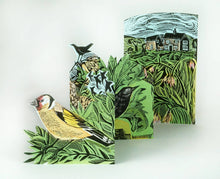 Load image into Gallery viewer, Garden Birds Concertina Card by Angela Harding | Art Angels