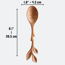 Load image into Gallery viewer, Artisan Leaf Handle Wooden Spoon | 194 Craft House