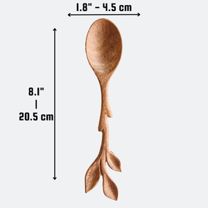 Artisan Leaf Handle Wooden Spoon | 194 Craft House