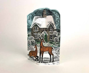 Hope Cottage Die-cut Card by Angela Harding | Art Angels