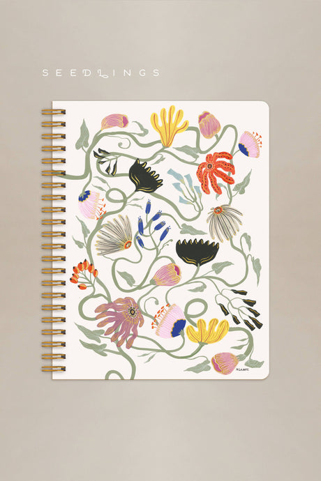 Francis Floral Big 8.5x11 Notebook | Seedlings