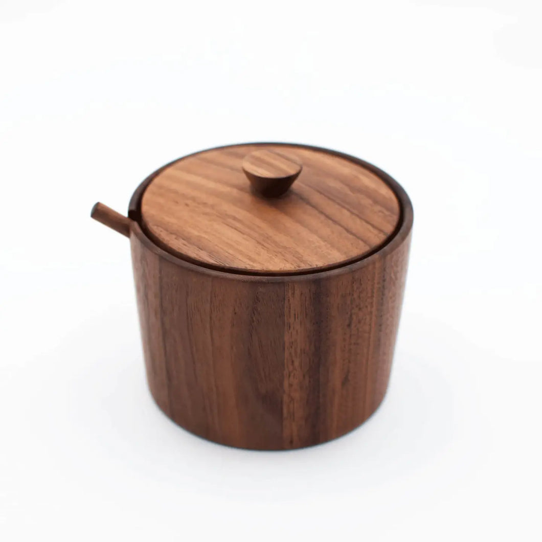 Walnut Wood Salt Cellar | JBrody & Co.