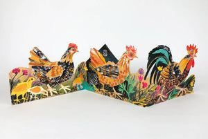 Chickens Collage Card by Mark Hearld | Art Angels