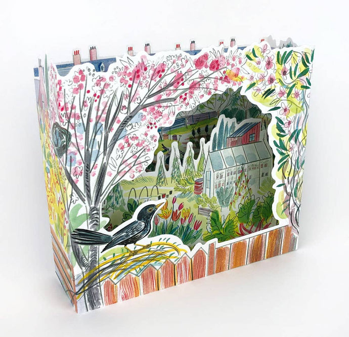 Blackbird 3D Allotment Card by Emily Sutton | Art Angels