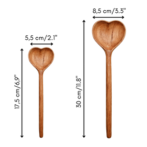 Large Wooden Heart Shaped Spoon | 194 Craft House