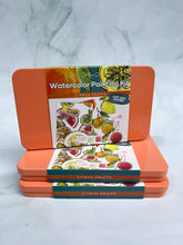 Load image into Gallery viewer, Citrus Fruits watercolor painting kit | Cate Paper Co.