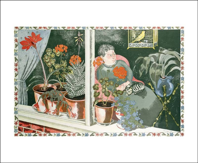 Window Plants Card by John Nash | Art Angels