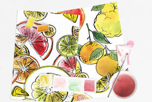 Load image into Gallery viewer, Citrus Fruits watercolor painting kit | Cate Paper Co.