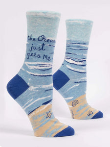 Women's Crew Sock | Blue Q