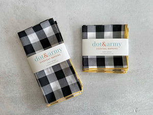 Gingham Check Cloth Napkins (Set of 4) | Dot and Army