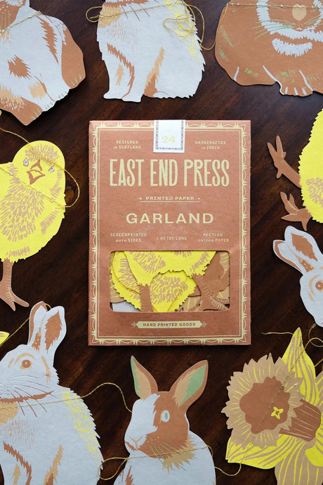 Rabbits Sewn Garland | East End Press