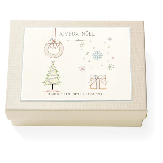 Joyous Noel Note Card Box | Karen Adams Designs