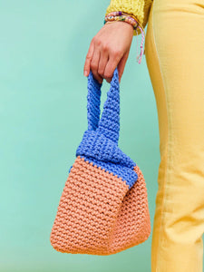 Olive Cotton Knot Bag (Crochet) | Cardigan