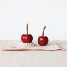 Load image into Gallery viewer, Cherry Shaped Salt &amp; Pepper Shakers | Creative Co-op