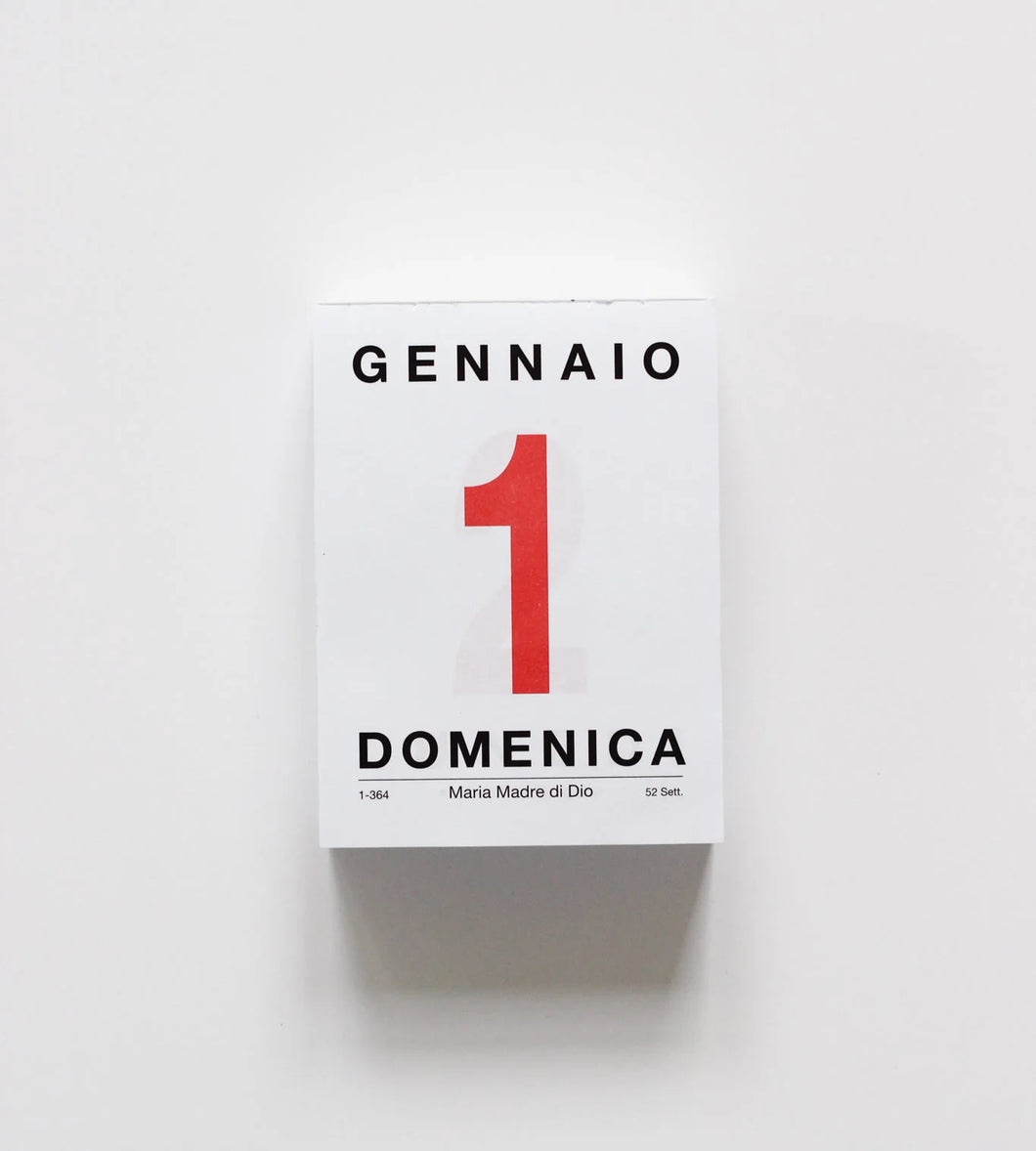 Italian Desk Calendar 2025 