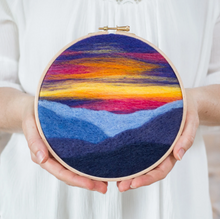 Load image into Gallery viewer, Painting with Wool Needle Felting Kit | Felted Sky