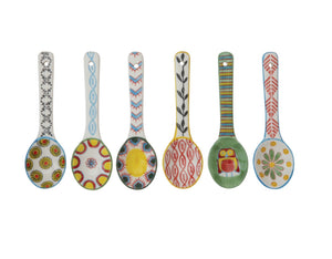 Spoon with Hand-Painted Pattern | Creative Co-op