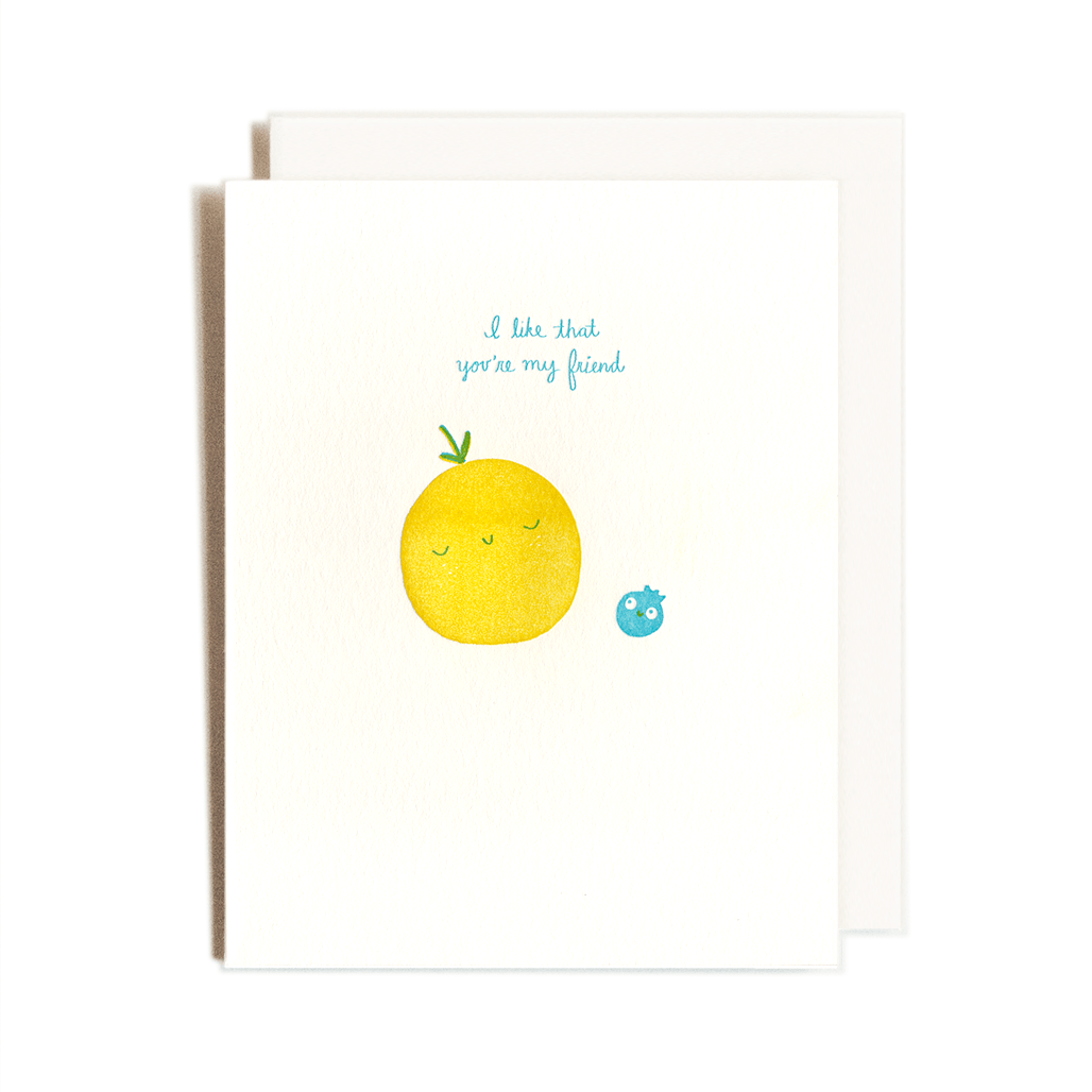 Orange And Blueberry | Homework Letterpress Studio