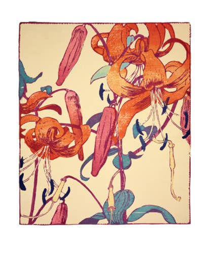 Tiger Lilies Card by Mabel Royds | Art Angels