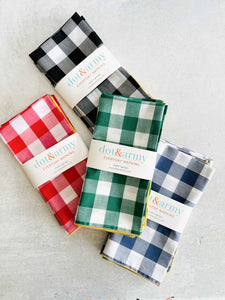 Gingham Check Cloth Napkins (Set of 4) | Dot and Army