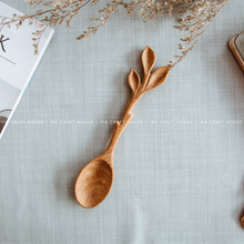 Load image into Gallery viewer, Artisan Leaf Handle Wooden Spoon | 194 Craft House