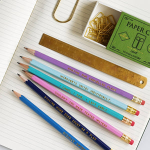 Introvert Pencil Pack | Pencils for Introverts | Slightly Stationery