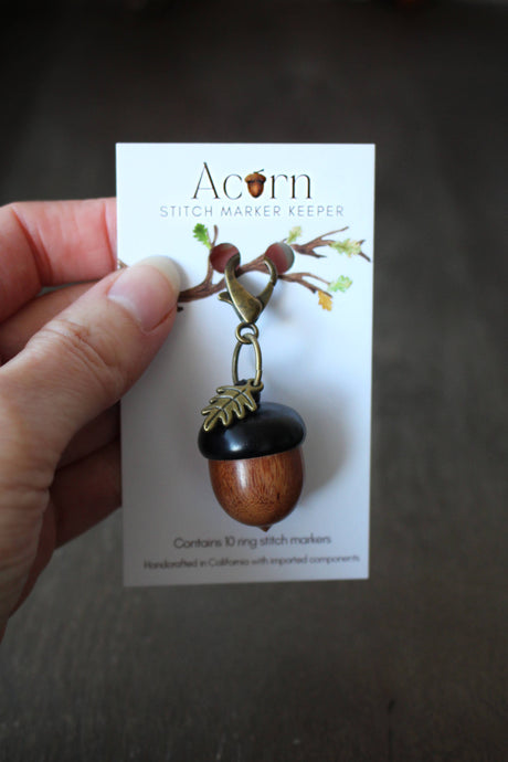 Little Acorn Stitch Marker Keeper | NNK Press