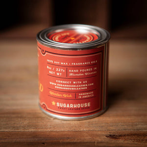 Call Me Old Fashioned Soy Candle with Wooden Wick | Sugarhouse Leather