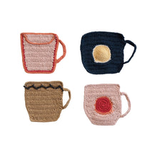 Load image into Gallery viewer, Cotton Crocheted Mug Shaped Coaster/Trivet | Creative Co-op