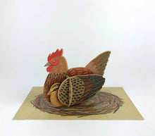 Load image into Gallery viewer, Pop-out Chicken Card by Alice Melvin | Art Angels