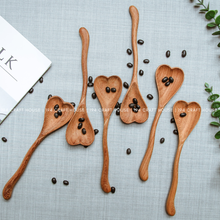 Load image into Gallery viewer, Wiggly Heart-Shaped Wooden Spoon | 194 Craft House