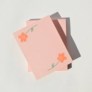 Flower Pair Notepad | Bromstad Printing Co.