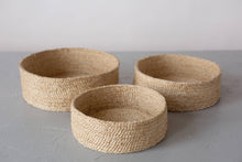 Load image into Gallery viewer, Round Tabletop Basket Trio, jute - natural | Will &amp; Atlas