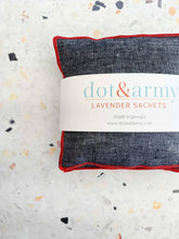 Load image into Gallery viewer, Linen Chambray Lavender Sachets, set of two | Dot and Army