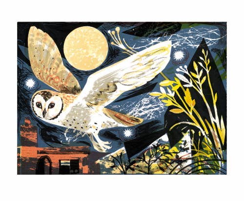 Owl Flight Card by Mark Hearld | Art Angels