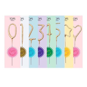 Mini Gold Number Sparklers (4”) | TOPS Malibu