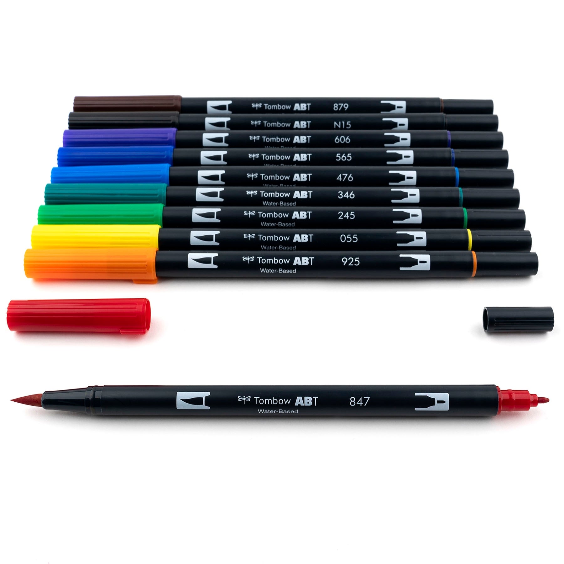 BRUSH MARKER - 12 PIECE PRIMARY SET A