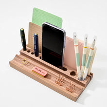 Load image into Gallery viewer, Wooden Desk Organizer | Foglietto