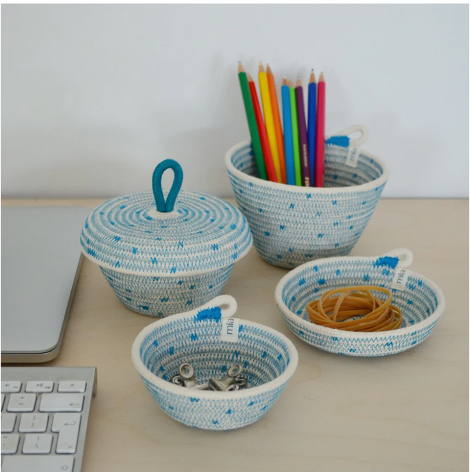 Petite Lidded Basket XS | Mia Melange