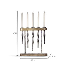 Load image into Gallery viewer, Nickle Candle Holder - 5 Candles | Montes Doggett